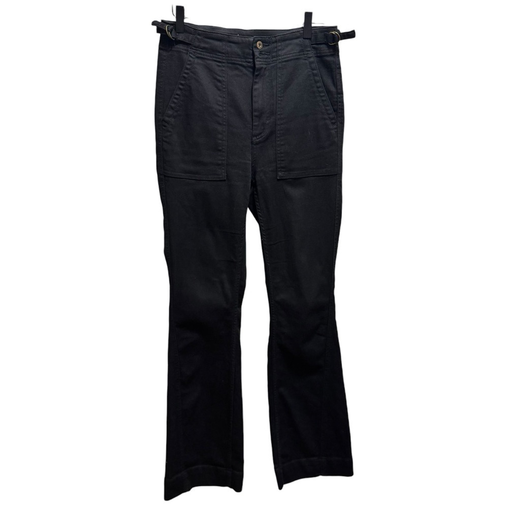 Anthropologie Pilcro & The Letterpress Black High Rise Flare Leg Pants